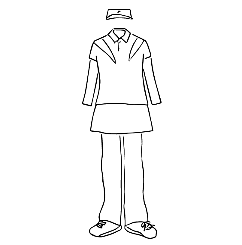 なぜ、おばさんはこういう服装でテニスをするんだろう
