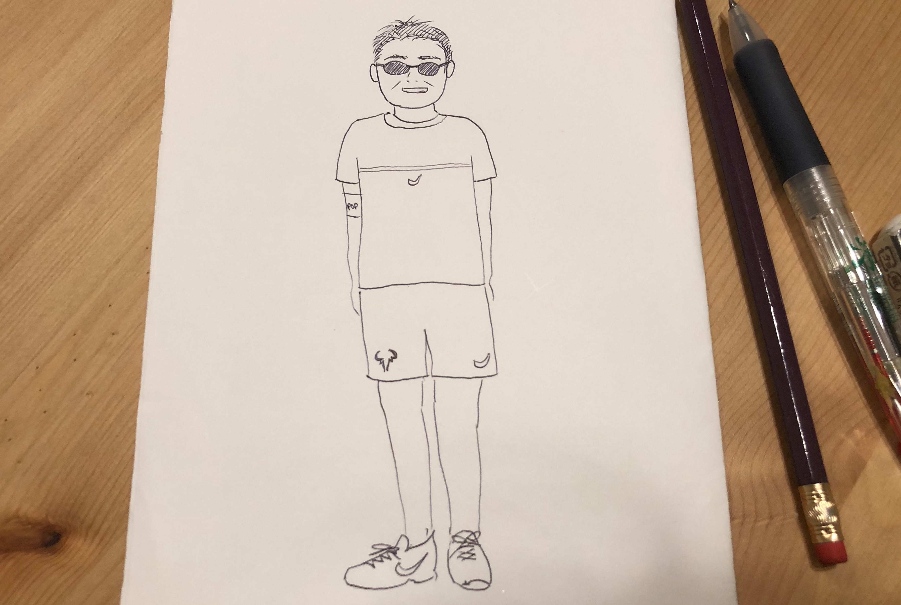 【どんどん着よう♪】今日はナダルおじさんがいたよ