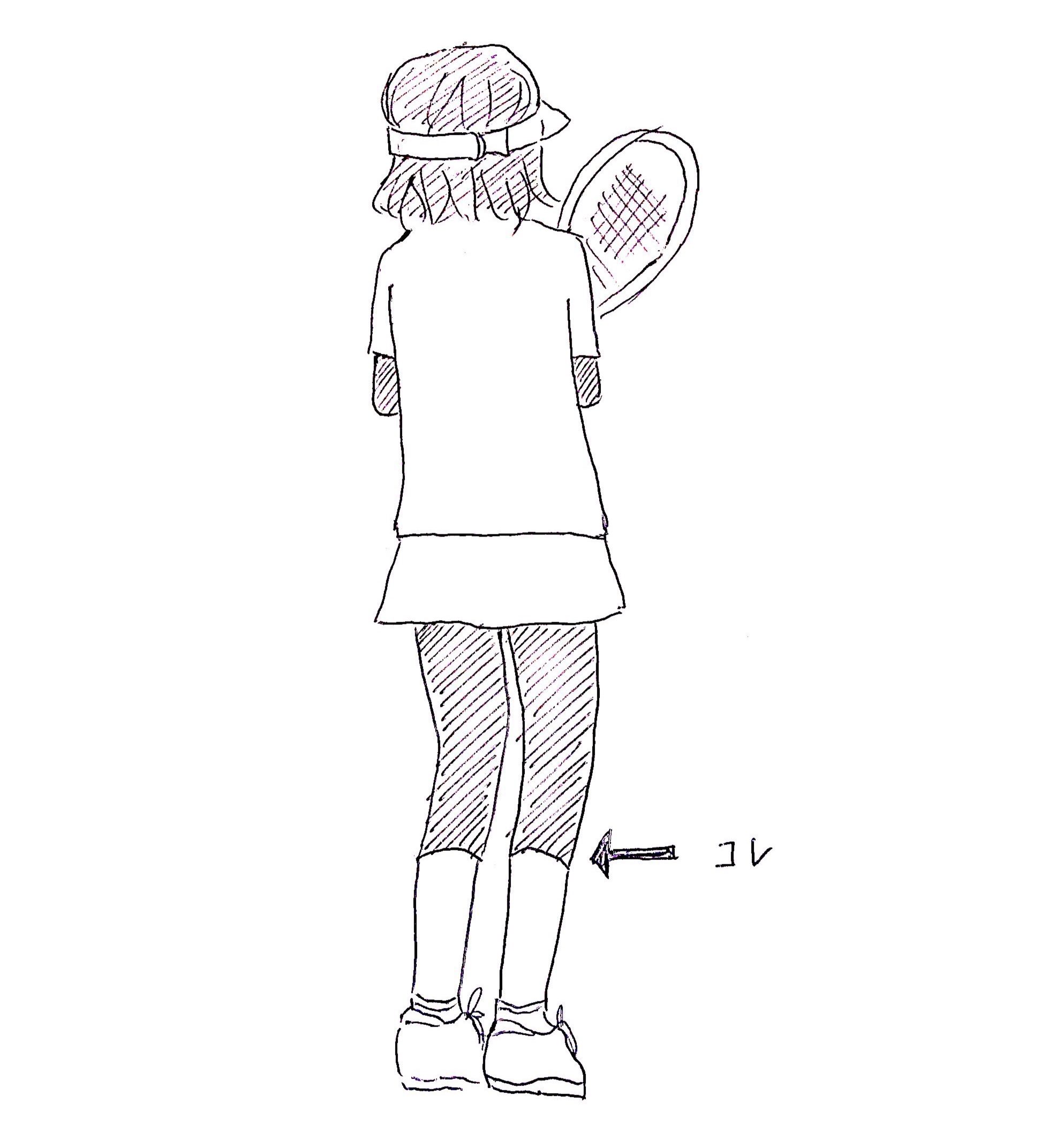 なぜ、そんな丈のレギンスを…