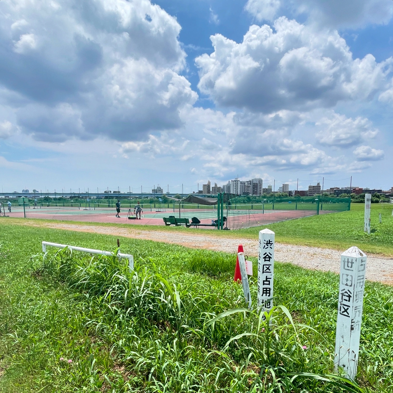 渋谷区スポーツ施設 二子玉川区民運動場のハードコート